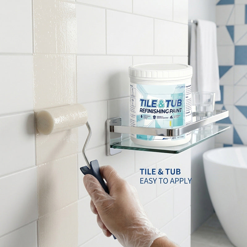 🎨 Set premium vopsea pentru plăci ceramice și căzi – Renovează fără să înlocuiești! 🛁✨ Plată la livrare!