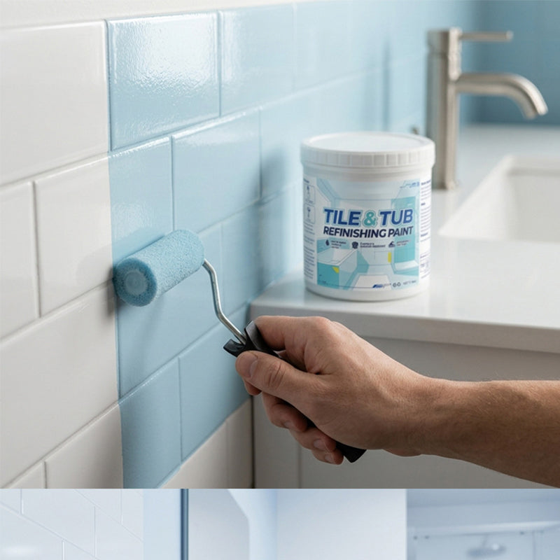 🎨 Set premium vopsea pentru plăci ceramice și căzi – Renovează fără să înlocuiești! 🛁✨ Plată la livrare!