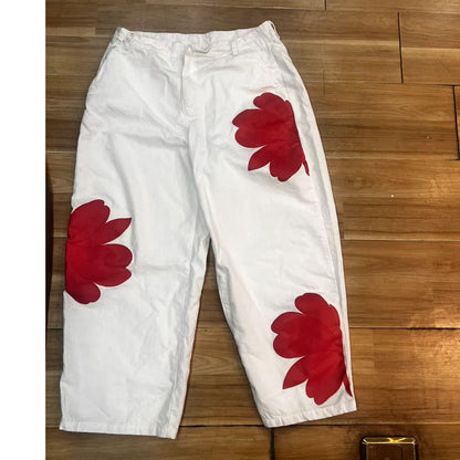 🔥 Blugi largi, cu croială artistică pentru femei – comozi, stil bohemic, potriviți pentru orice siluetă. 👖 Plată la livrare!