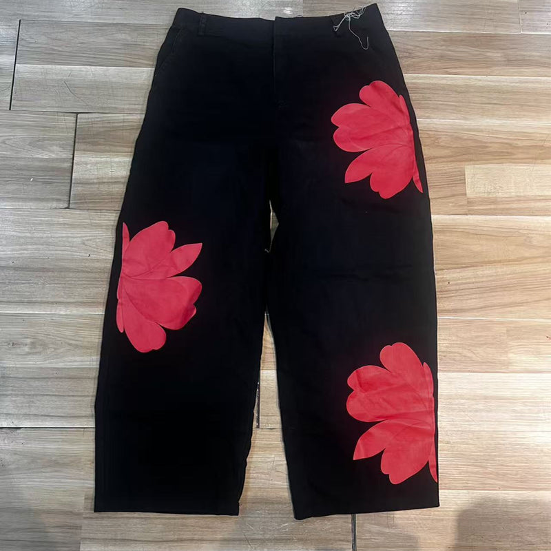 🔥 Blugi largi, cu croială artistică pentru femei – comozi, stil bohemic, potriviți pentru orice siluetă. 👖 Plată la livrare!