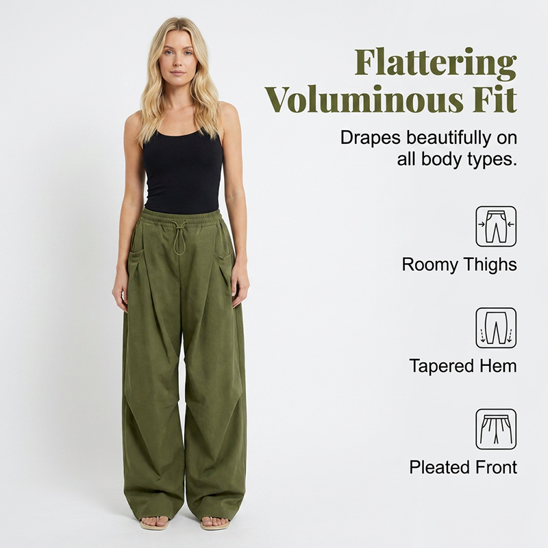 🌿 Pantaloni lejeri pentru outdoor – croială largă, respirabili, stil relaxat. 🚚 Plătești la livrare – stoc limitat 🔥