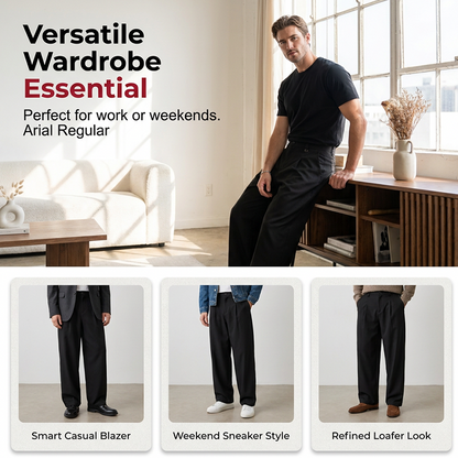 👔 Pantaloni de costum pentru bărbați – croială clasică, talie largă, confort și eleganță. ✅ Plată la livrare!