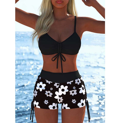 🌈 Set costum de baie colorat, două piese cu fundițe – drăguț, confortabil, perfect pentru vară! 👙 Plată la livrare!