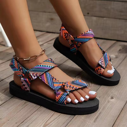 👡 Sandale cu platformă pentru femei, cu curele Velcro – confortabile, reglabile, perfecte pentru vară. 🌸 Plată la livrare!