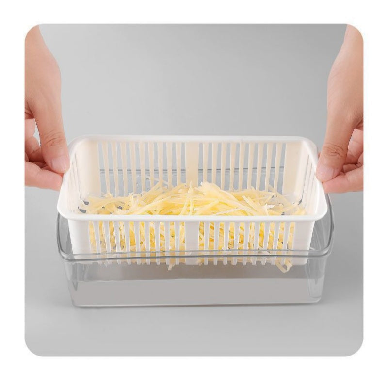 💖 Tocător multifuncțional pentru alimente, cu recipient – taie, mărunțește, mixează rapid. 🔪 Plată la livrare!