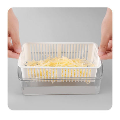 💖 Tocător multifuncțional pentru alimente, cu recipient – taie, mărunțește, mixează rapid. 🔪 Plată la livrare!
