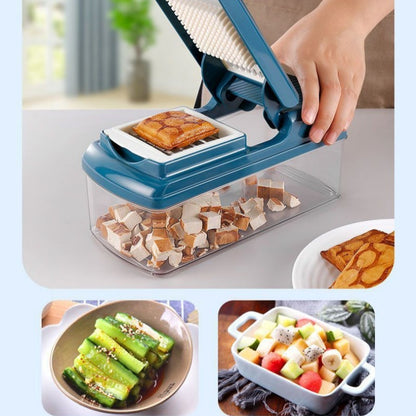 💖 Tocător multifuncțional pentru alimente, cu recipient – taie, mărunțește, mixează rapid. 🔪 Plată la livrare!