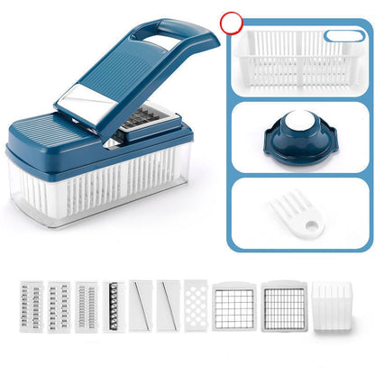 💖 Tocător multifuncțional pentru alimente, cu recipient – taie, mărunțește, mixează rapid. 🔪 Plată la livrare!