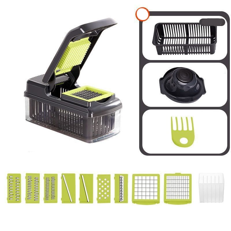 💖 Tocător multifuncțional pentru alimente, cu recipient – taie, mărunțește, mixează rapid. 🔪 Plată la livrare!
