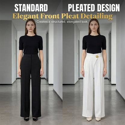🔥 Pantaloni largi cu talie înaltă pentru femei – comozi și stilati pentru orice zi! ⚡ Livrare rapidă în România – comandă acum!