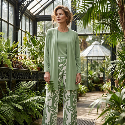 🌸SET FLORAL – Mâneci lungi + pantaloni. Arăti impecabil fără să combini nimic. Stoc limitat!