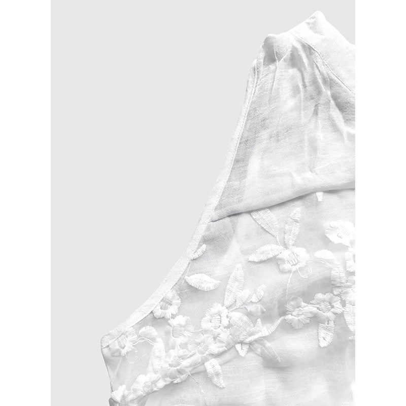 👚ROMANTICĂ ȘI FEMININĂ: Cămașă fără mâneci – imprimeu floral + dantelă. Arăți superb fără efort!