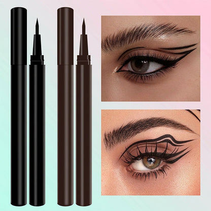 ✨ Eyeliner lichid cu vârf ultra-subțire – desenează linii precise, rezistent la apă. 👁️ Plată la livrare!