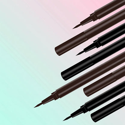 ✨ Eyeliner lichid cu vârf ultra-subțire – desenează linii precise, rezistent la apă. 👁️ Plată la livrare!