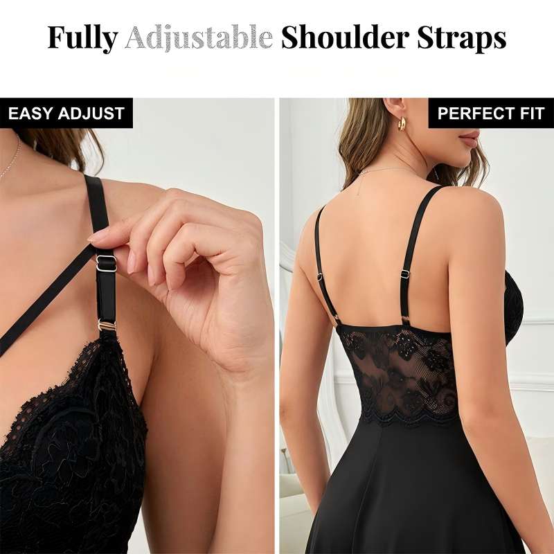 😍❤️ Rochiță de noapte tip cămașă – sexy și confortabilă!