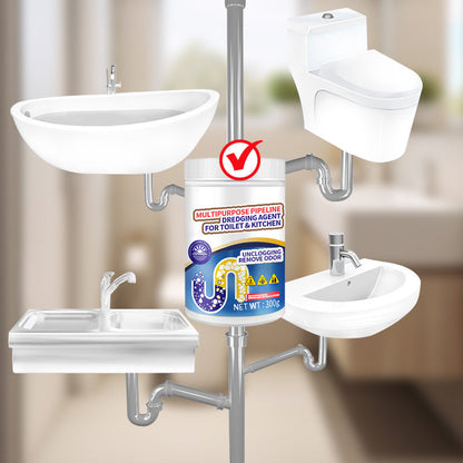 🔥DESTUPUCĂTOR UNIVERSAL: Același produs pentru WC + chiuvetă + bucătărie. Curăță țevile în 15 minute!
