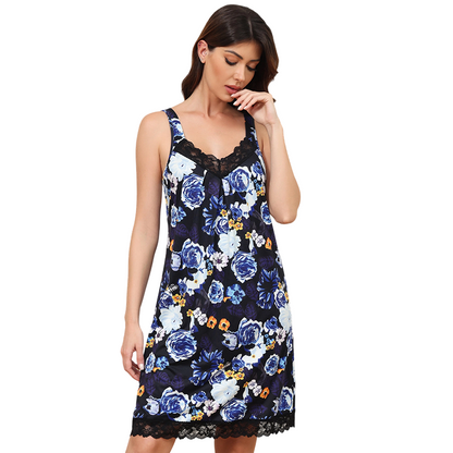 😍 Rochiță de noapte cu dantelă + decolteu în V – Senzuală și feminină. Click rapid!