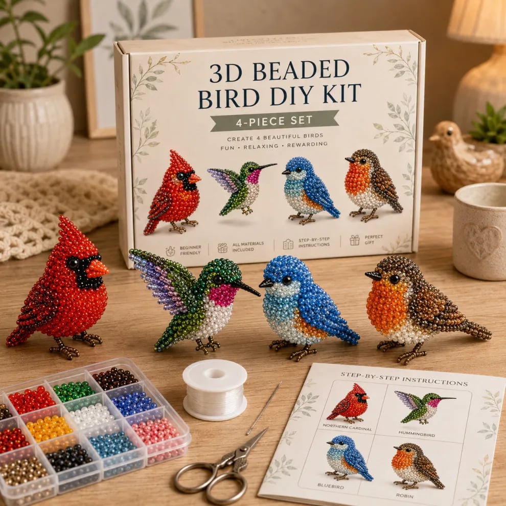 🧵✨ Distracție creativă pentru copii! Set animale 3D din mărgele – mic, drăguț și ușor de făcut. Ofertă limitată!
