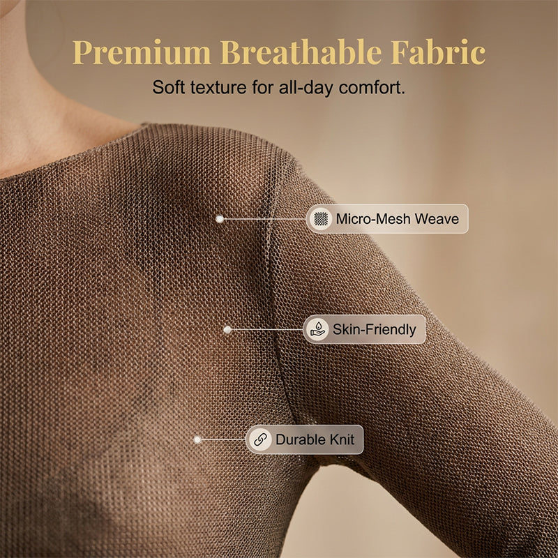🥇 Nou sosit – 30% REDUCERE! Bluză transparentă cu mânecă lungă și guler barcă – subtilă și elegantă.