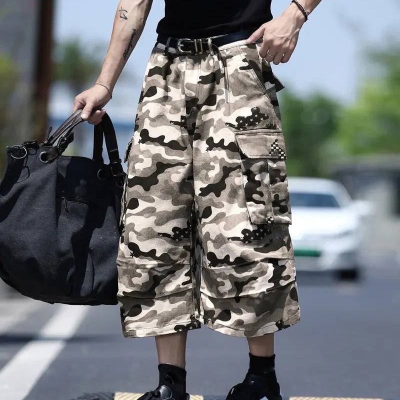 ⛺️ Șorturi cargo camuflate – unisex, comozi și în tendințe! 😎