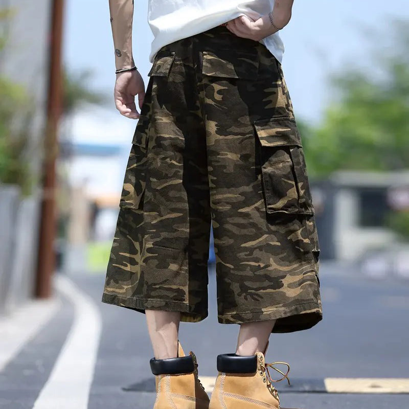 ⛺️ Șorturi cargo camuflate – unisex, comozi și în tendințe! 😎