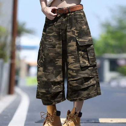 ⛺️ Șorturi cargo camuflate – unisex, comozi și în tendințe! 😎