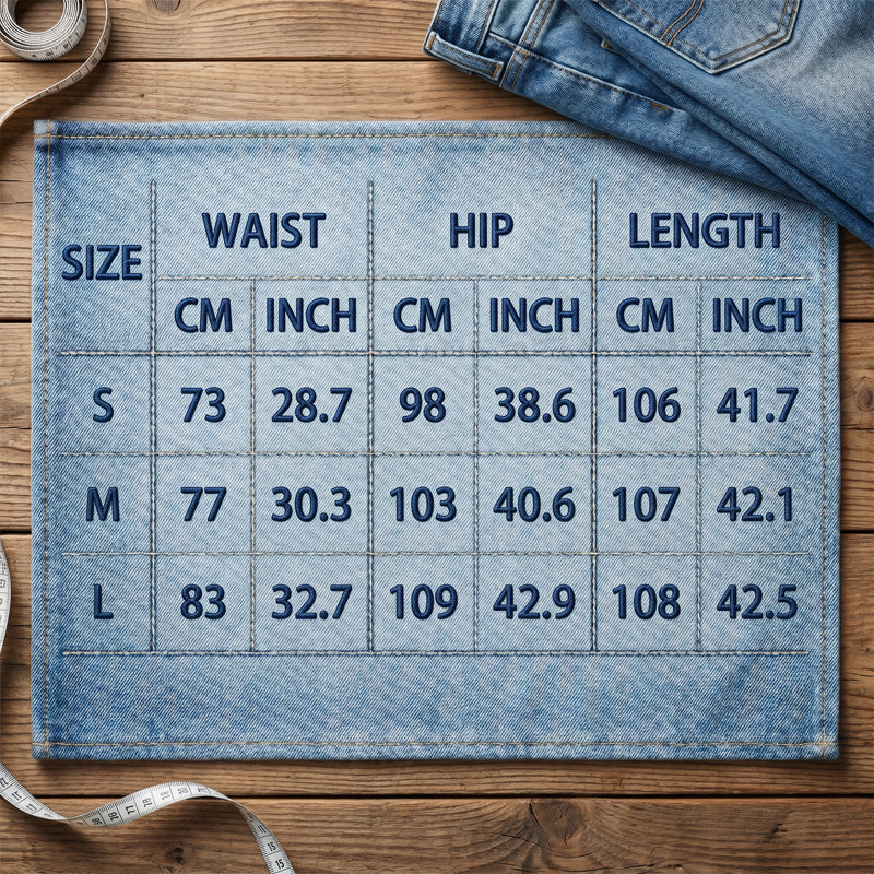 🎉 Vânzare limitată! Blugi cu talie largă și strasuri – stil premium la preț redus!