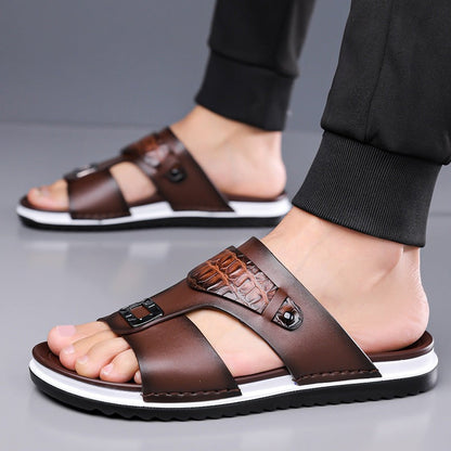 👞 Sandale bărbați piele ecologică – ușoare, comode toată ziua. ✅ Plată la livrare. Adaugă în coș