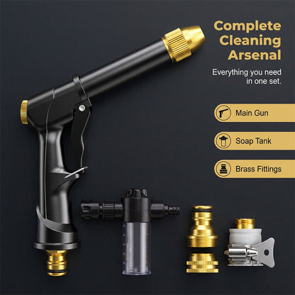 💧 Transformă furtunul într-un curățător puternic! Set duze de înaltă presiune cu generator de spumă. 🔧 Plată la livrare!