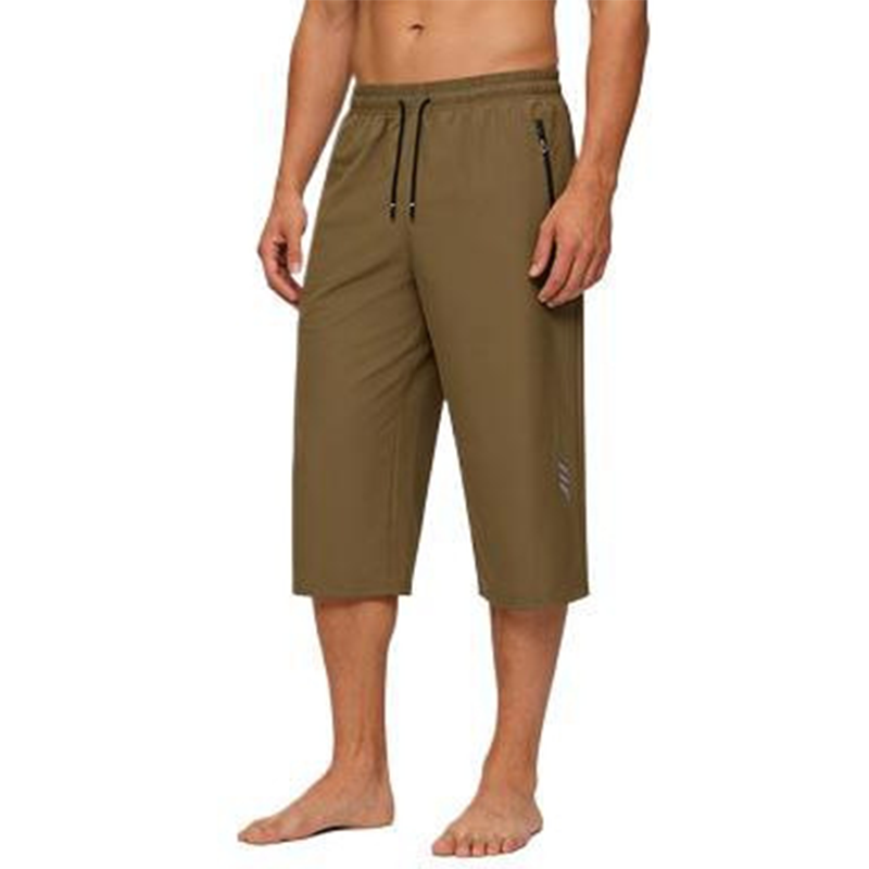 📢 REDUCERE 40%! ⏰ Pantaloni scurți 3/4 pentru bărbați, cu uscare rapidă, tip jogger – comozi, perfecți pentru vară! ✅ Plată la livrare!