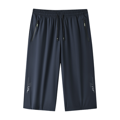 📢 REDUCERE 40%! ⏰ Pantaloni scurți 3/4 pentru bărbați, cu uscare rapidă, tip jogger – comozi, perfecți pentru vară! ✅ Plată la livrare!