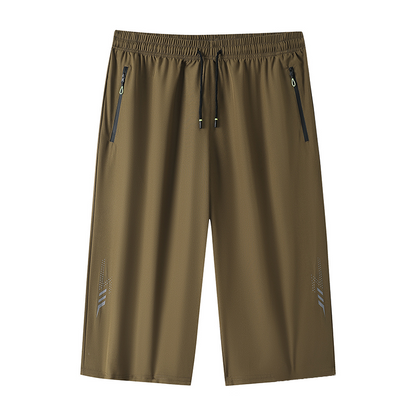 📢 REDUCERE 40%! ⏰ Pantaloni scurți 3/4 pentru bărbați, cu uscare rapidă, tip jogger – comozi, perfecți pentru vară! ✅ Plată la livrare!
