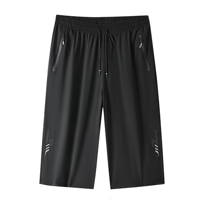 📢 REDUCERE 40%! ⏰ Pantaloni scurți 3/4 pentru bărbați, cu uscare rapidă, tip jogger – comozi, perfecți pentru vară! ✅ Plată la livrare!