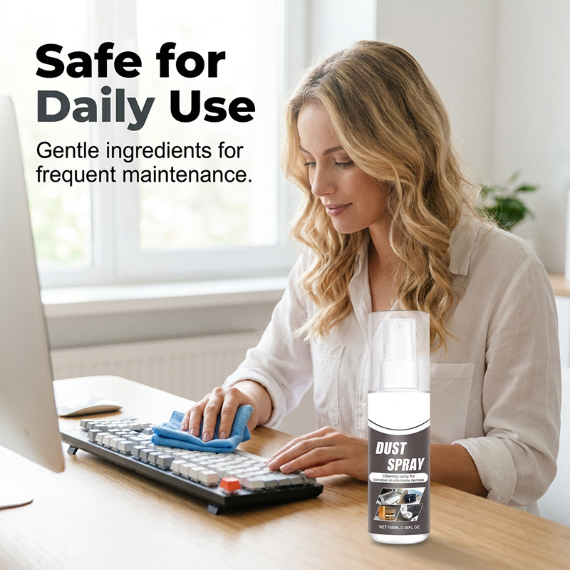 🧼 Tastatura ta e un magnet de bacterii? Spray cu ceață fină – curățare profundă, fără riscuri. 💻