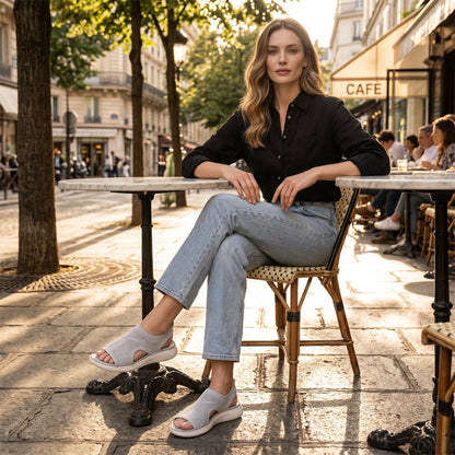 👡 Sandale cu platformă pentru femei – vară, degete deschise. Rămâi răcoroasă și stilată toată ziua! ✨☀️ Plată la livrare!