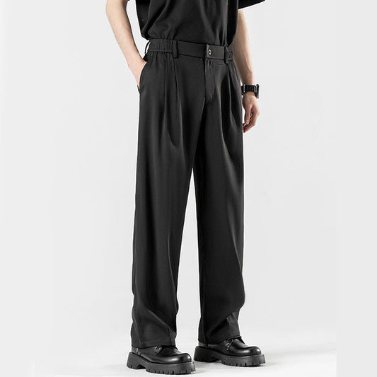🔥 Pantaloni bărbați din mătase de gheață – respirabili, ușori, nu se șifonează. Perfect pentru birou, plimbări sau vacanțe. ✅ Plată la livrare!