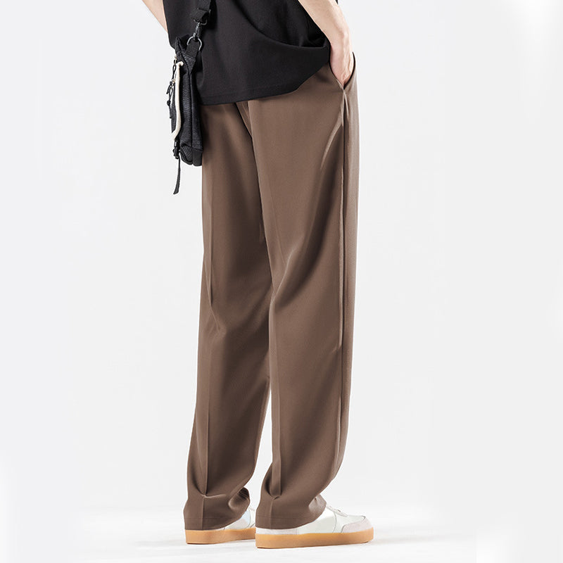 🔥 Pantaloni bărbați din mătase de gheață – respirabili, ușori, nu se șifonează. Perfect pentru birou, plimbări sau vacanțe. ✅ Plată la livrare!