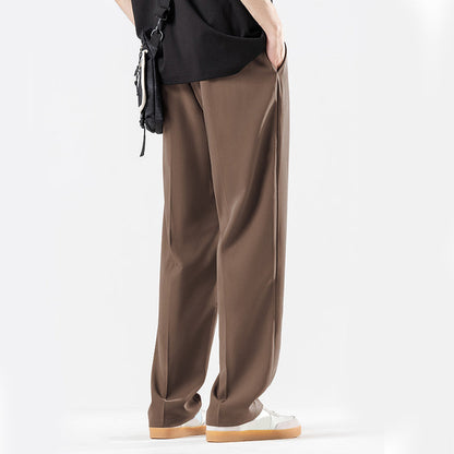 🔥 Pantaloni bărbați din mătase de gheață – respirabili, ușori, nu se șifonează. Perfect pentru birou, plimbări sau vacanțe. ✅ Plată la livrare!