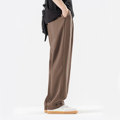 🔥 Pantaloni bărbați din mătase de gheață – respirabili, ușori, nu se șifonează. Perfect pentru birou, plimbări sau vacanțe. ✅ Plată la livrare!