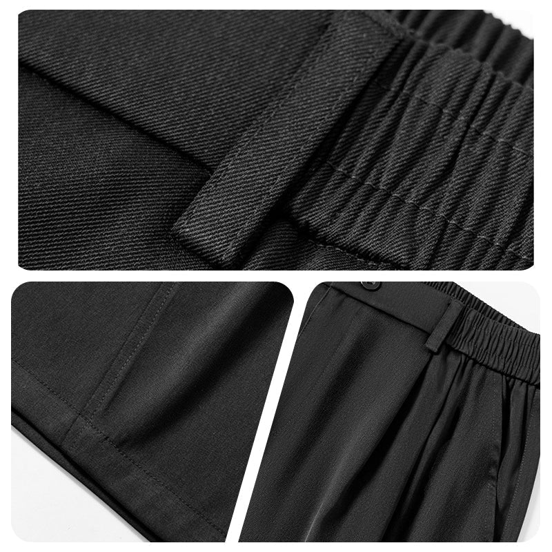 🔥 Pantaloni bărbați din mătase de gheață – respirabili, ușori, nu se șifonează. Perfect pentru birou, plimbări sau vacanțe. ✅ Plată la livrare!