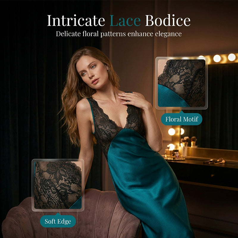 👗 Rochiță de noapte elegantă, cu decolteu în V – fină, confortabilă, perfectă pentru seri romantice. ✨ Plată la livrare!