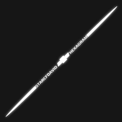 Kolorowa naklejka samochodowa z laserowym odbiciem 3D, 4 sztuki
